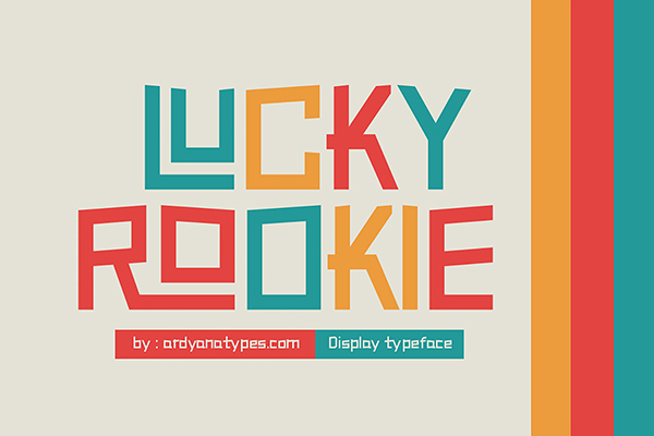 Lucky Rookie Display Font