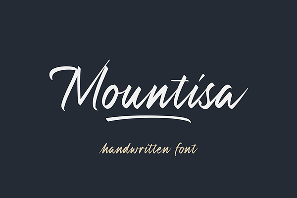 Mountisa - Handwritten Font