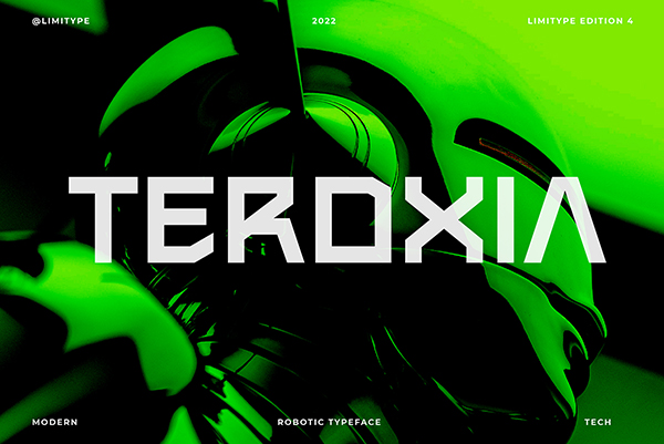 Teroxia - Robotic Font