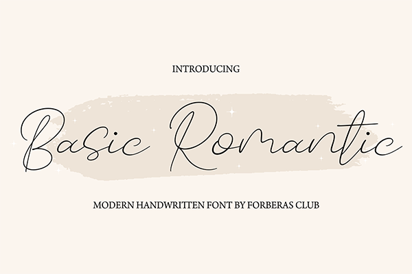Basic Romantic Script Font