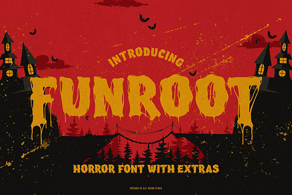 The Funroot Halloween Typeface