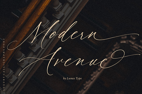 Modern Avenue Luxury Calligraphy
