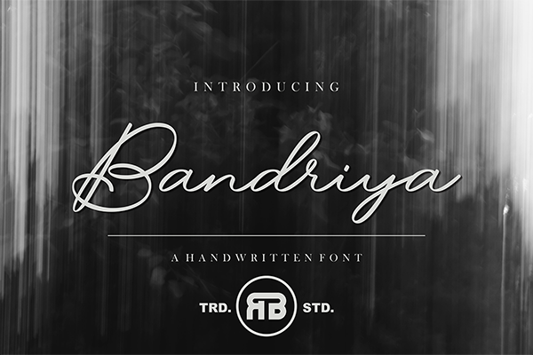 Bandriya - Handwritten Script Font