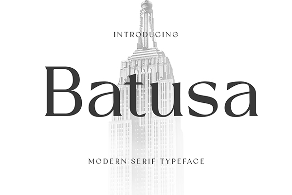 Batusa Modern Serif Font