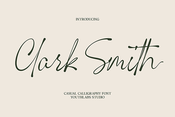 Clark Smith - Casual Calligraphy Font