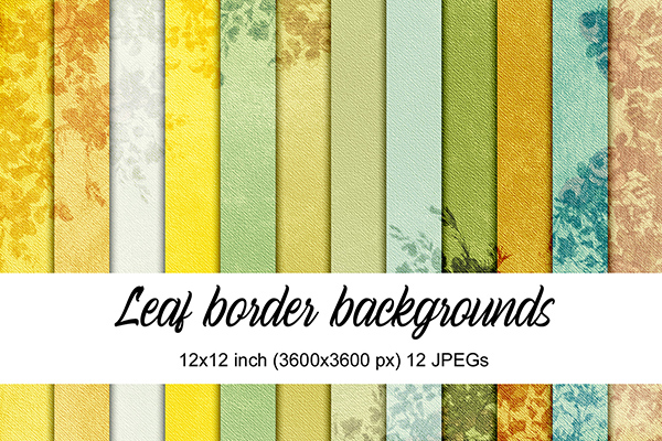 Leaf Border Backgrounds