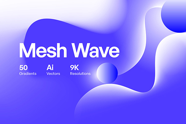 Mesh Wave - Gradients Background