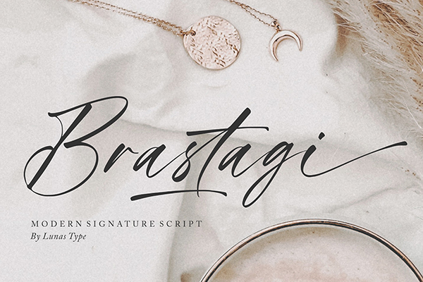 Brastagi Modern Signature Script