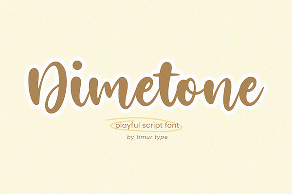 Dimetone - Handwritten Script Font
