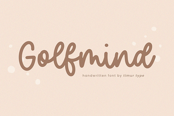 Golfmind Handwritten Font