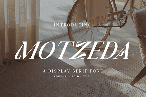 Motzeda - Display Serif Typeface