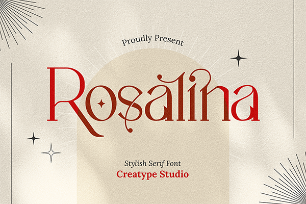 Rosalina Stylish Serif Font
