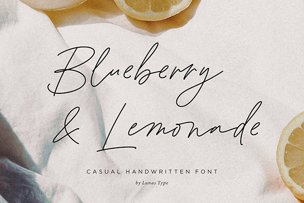 Blueberry And Lemonade Font