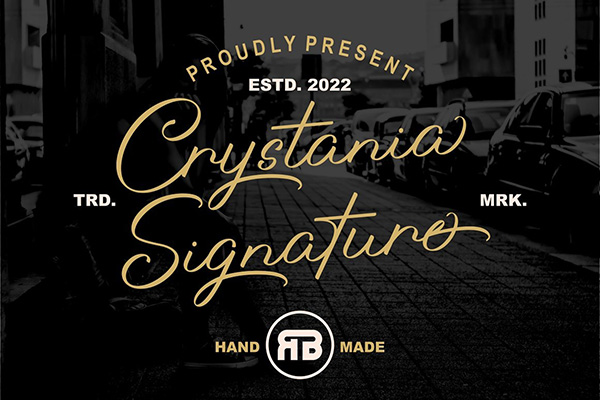 Crystania - Elegant Signature Font
