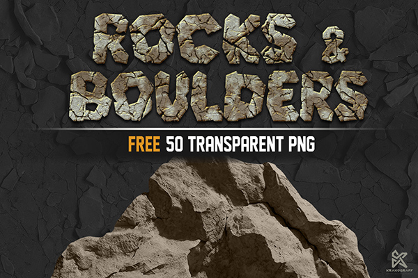 50 Rocks and Boulders Pack