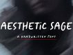 Aesthetic Sage - Handwriting