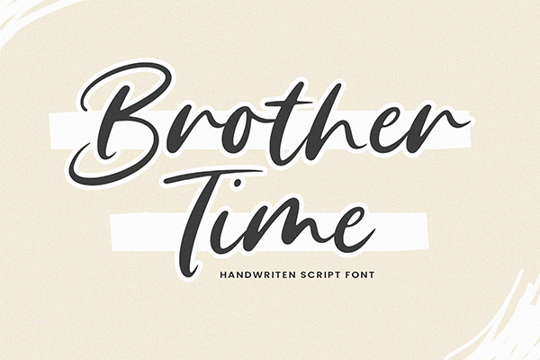 Brother Time Handwritten Script