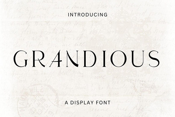 Grandious - Serif Display Font