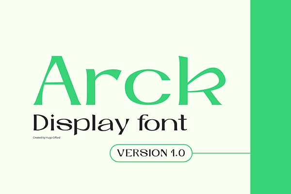 Arck Display Typeface