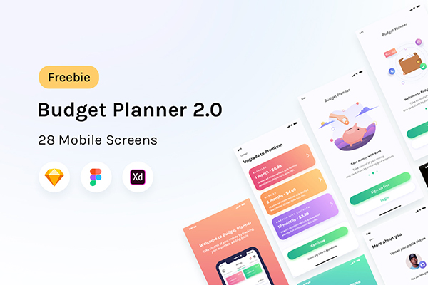 Budget Finance Mobile App UI