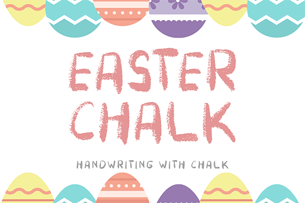 Easter Chalk Display Font