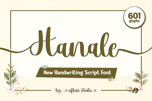 Hanale Handwritten Script Font