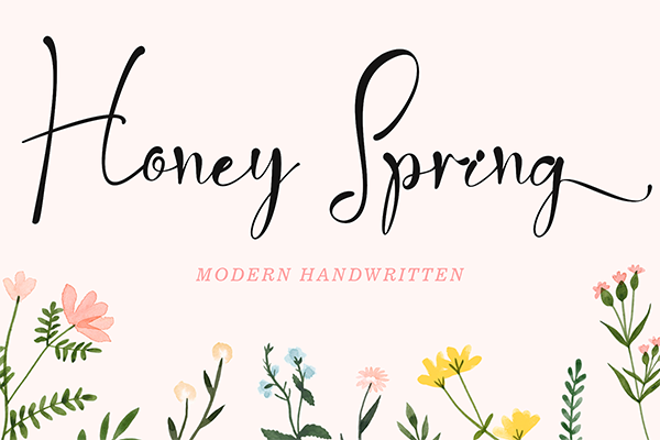Honey Spring Handwritten Font