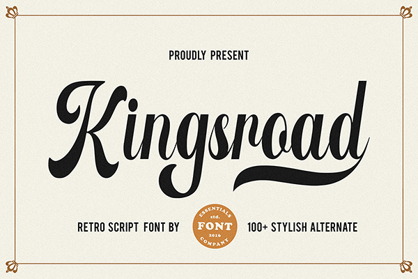 Kingsroad Retro Script Font