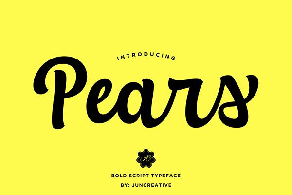 Pears Script Font