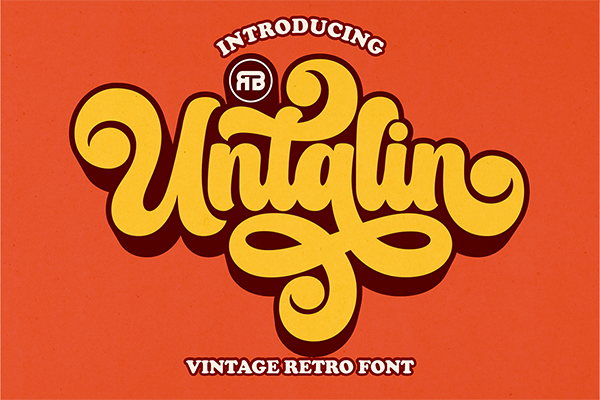 Untalin - Vintage Retro Font
