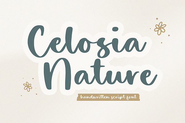 Celosia Nature Script Font