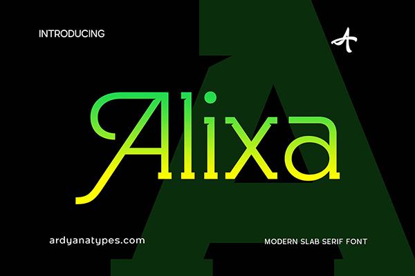 Alixa - Modern Slab Serif