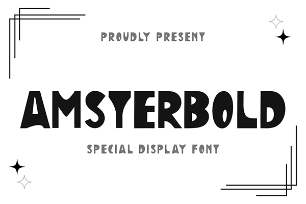 Amsterbold Modern Display Font
