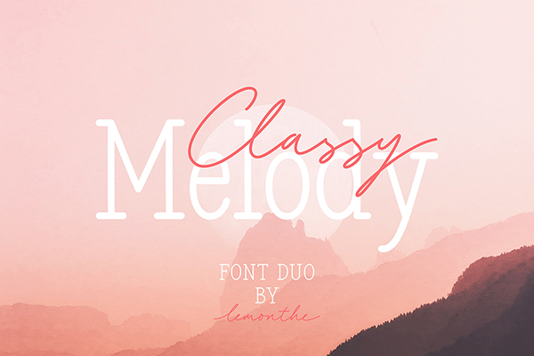 Classy Melody - Font Duo