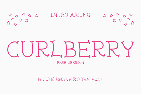 Curlberry Cute Handwritten Font