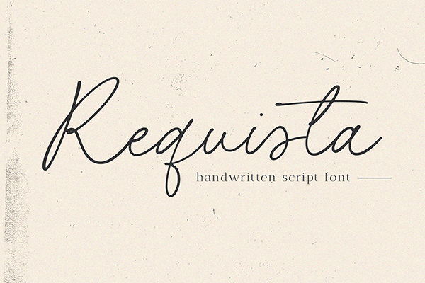 Requista Handwritten Font