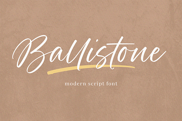 Ballistone Handwritten Script Font