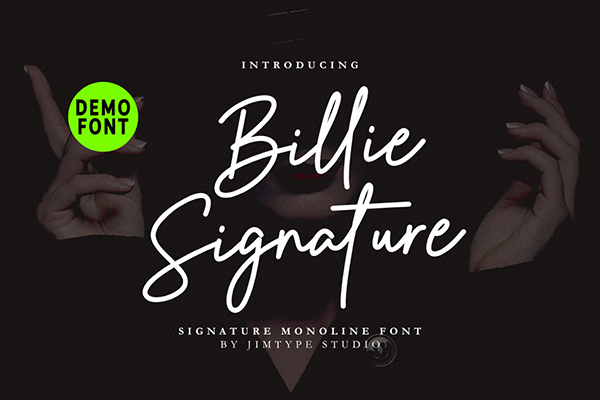 Billie Signature Font