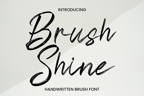Brush Shine Script Font