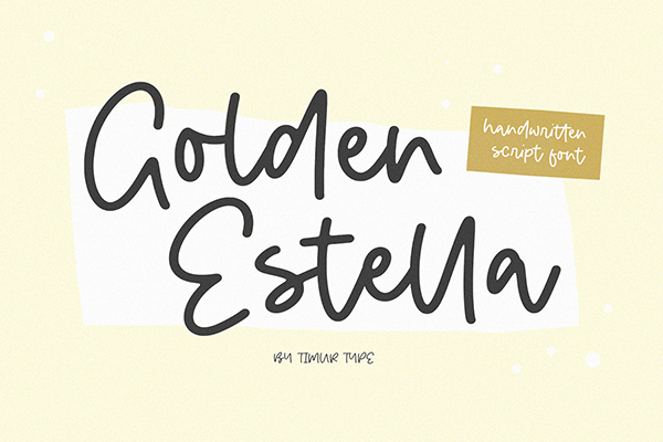 Golden Estella Handwritten Font