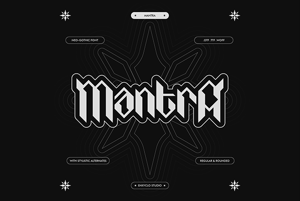 MANTRA - Neo Gothic Typeface