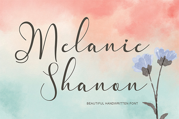 Melanie Shanon Script Font