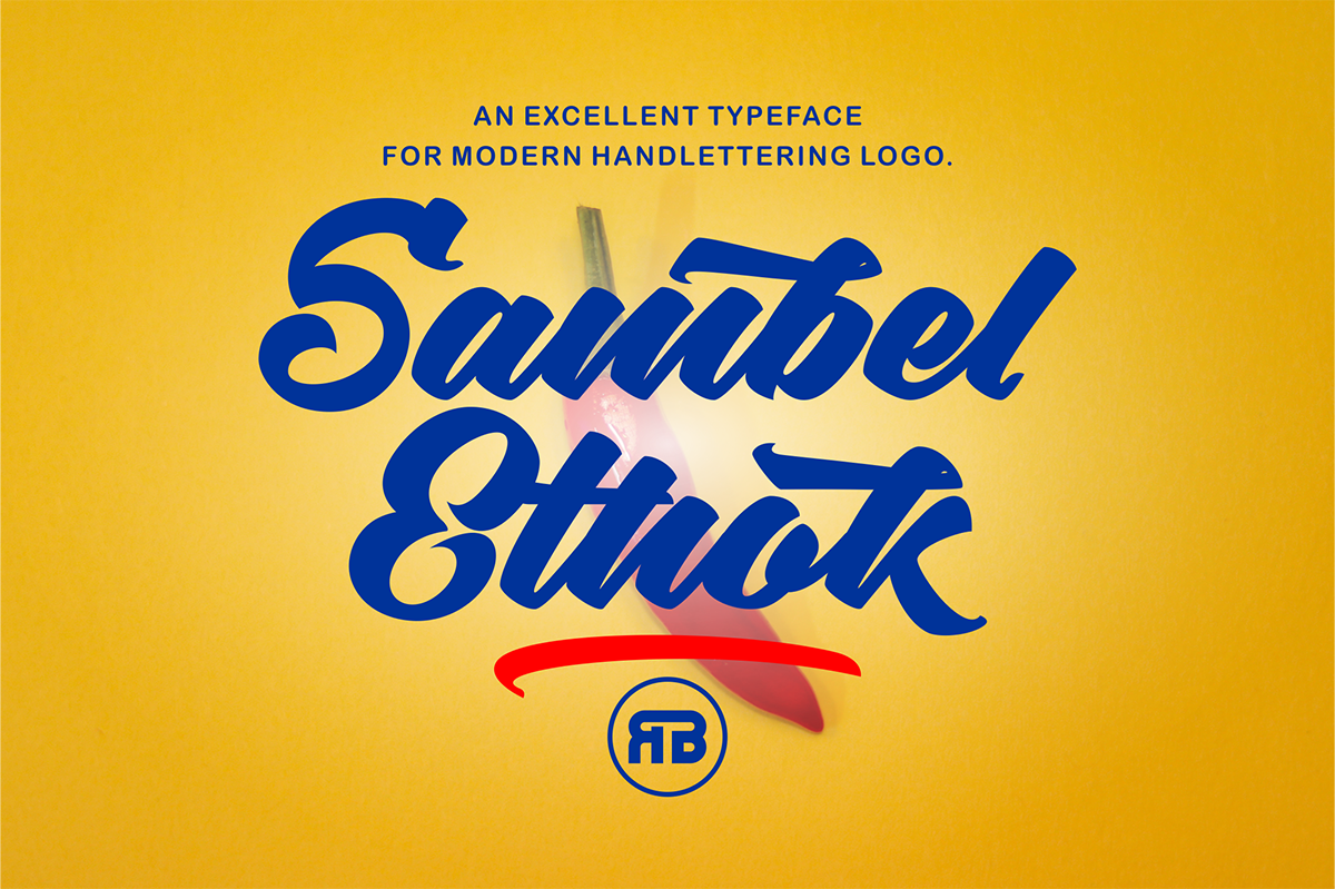 Sambelethok - Script Font