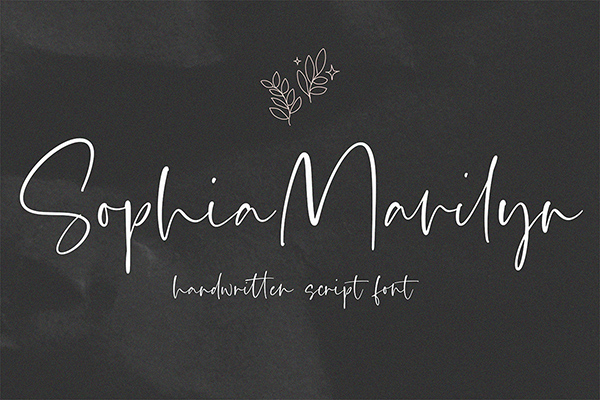 Sophia Marilyn Script Font