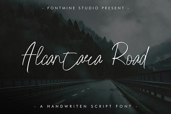 Alcantara Road Script Font