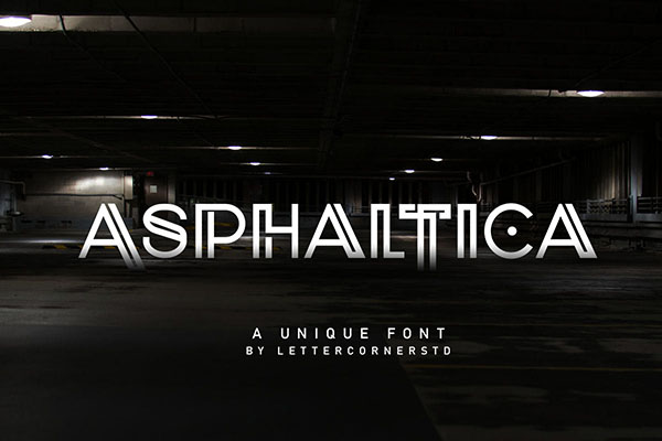 Asphaltica Display Font