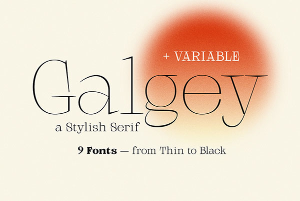 Galgey Serif Font