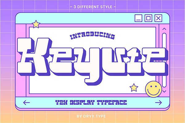 Keyute Display Font