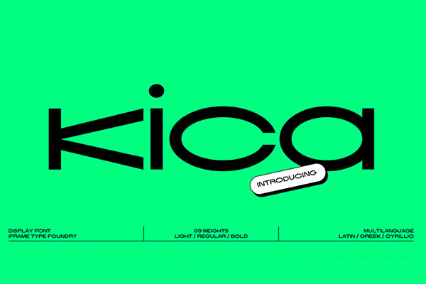 Kica Display Font
