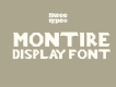 Montire Display Font